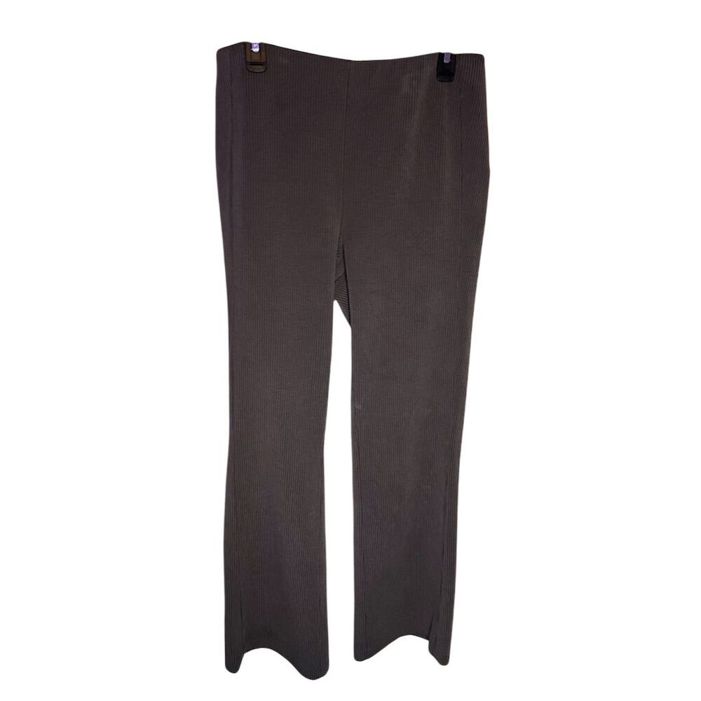 Lululemon Women's High-Rise Ribbed Softstreme Pants Size 12 Brown Flare